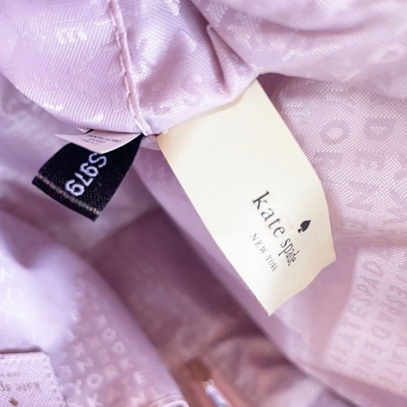 Kate Spade Haven Lane Sammi Backpack WKRU4790 Pink Glitter Dot Coated Canvas - Picture 10 of 10